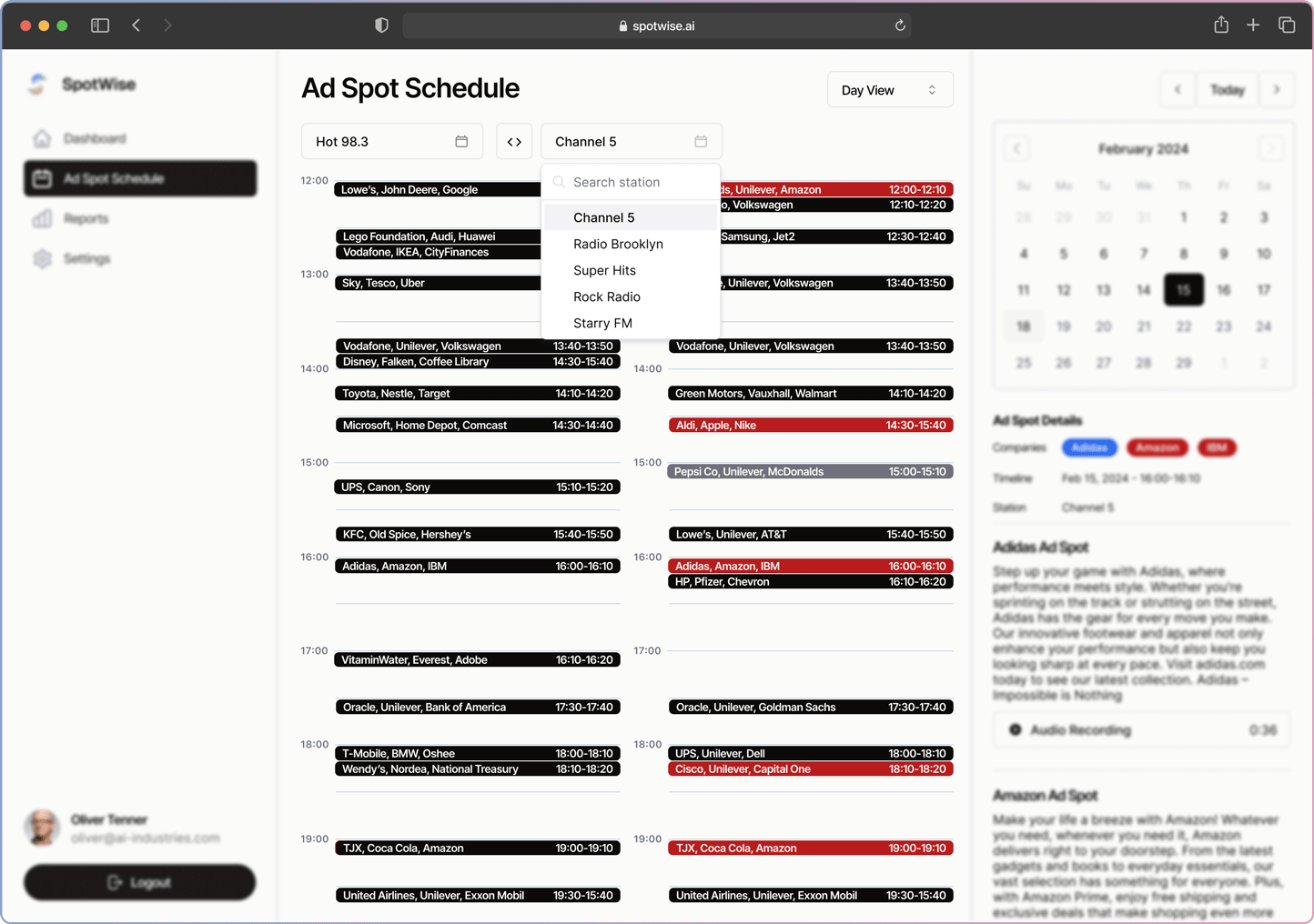 Schedule Comparison